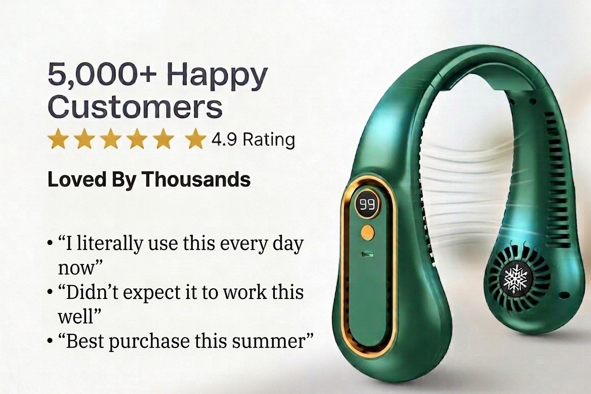 WearableAir™ 2.0 Cooling Neck Fan